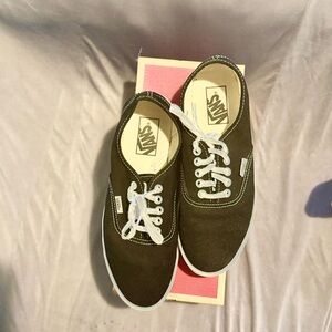 Vans Black and White Authentic Low Pro Sneakers